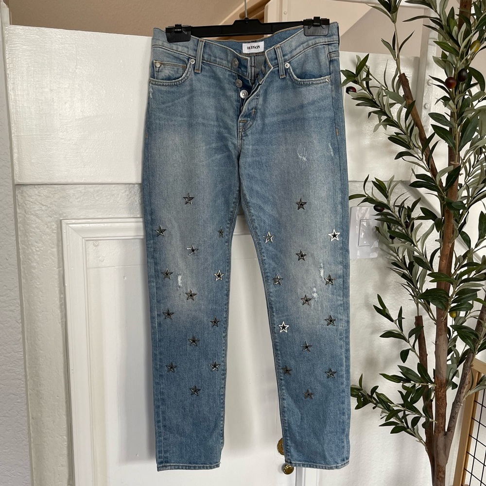 Hudson Star Grommet Jeans